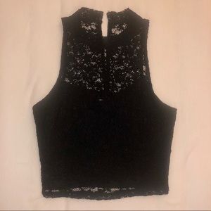 Abercrombie & Fitch | Black Lace Top